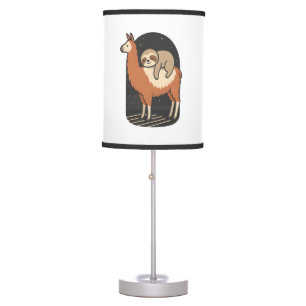 Sloth Riding Llama Table Lamp