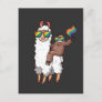 Sloth Riding Llama with Sunglasses Equality LGBT Postcard