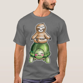 Sloth Riding turtle T-Shirt