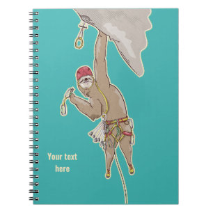 Sloth Rock Climber Trad gear Notebook