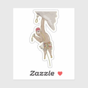 Sloth Rock Climber Trad gear Sticker
