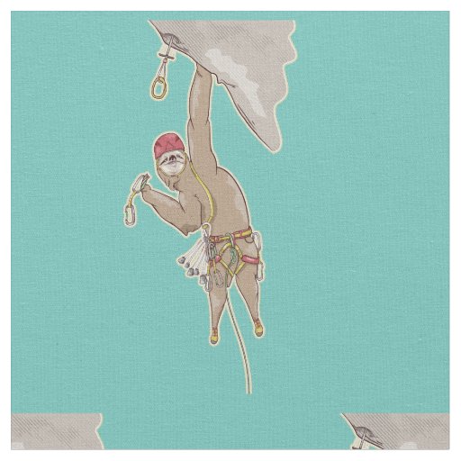 Sloth rock climbing fabric