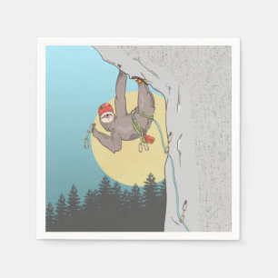 Sloth Rock climbing Napkins