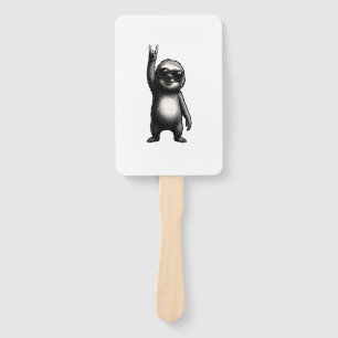 Sloth Rocking Dance Hand Fan