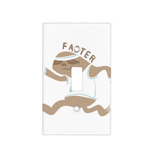 Sloth Running In Slow Motion _ Choose back color Light Switch Cover