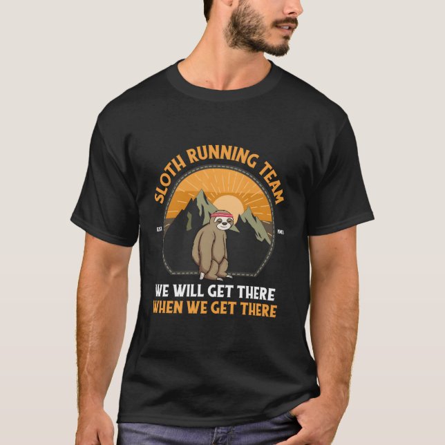 Sloth Running Sloth Running Team T-Shirt (Front)