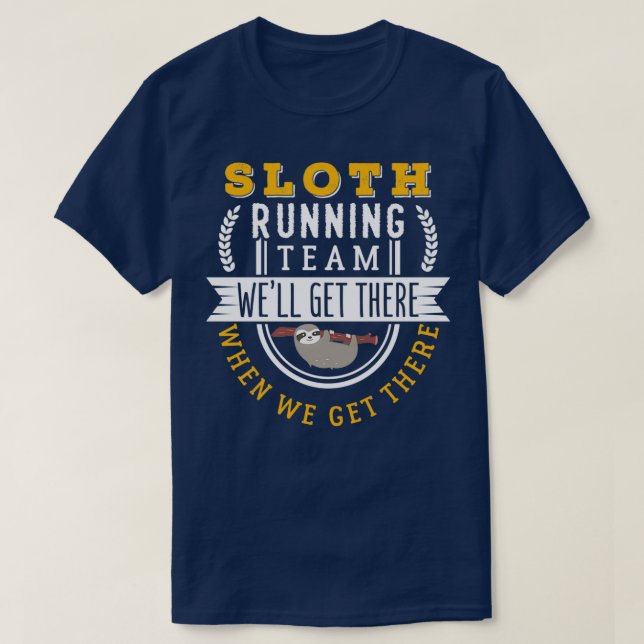 Sloth Running Team 12 T-Shirt (Design Front)