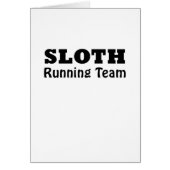 Sloth Running Team Cards (Front)