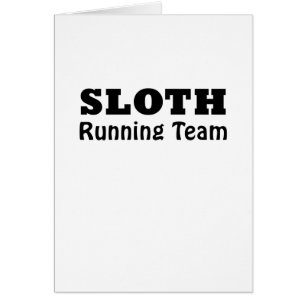 Sloth Running Team Cards