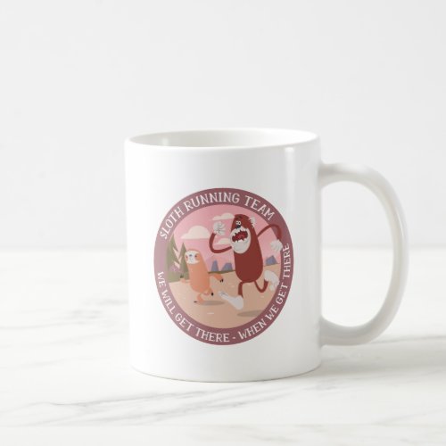 Sloth RUNNING Team Funny Runners Graphics Gift Coffee Mug
