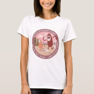 Sloth RUNNING Team Funny Runners Graphics Gift T-Shirt