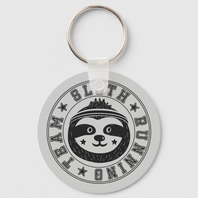 Sloth Running Team Keychain (Front)