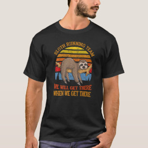 Sloth Running Team We Will Get There Vintage T-Shirt