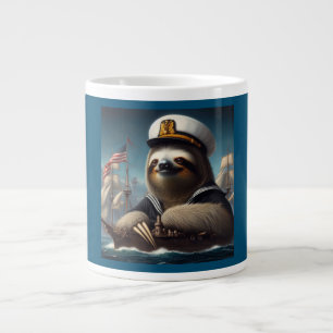 Sloth Sailor Giant Coffee Mug