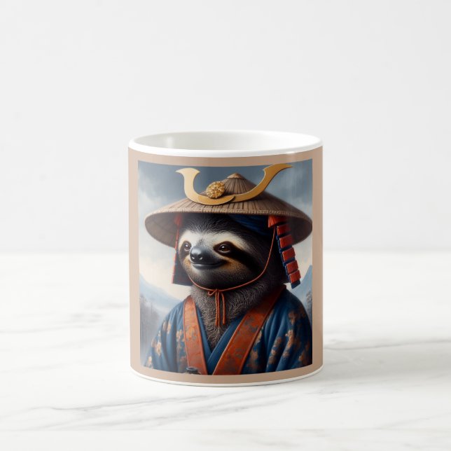 Sloth Samurai Coffee Mug (Center)