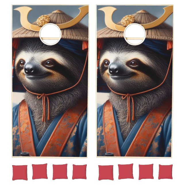 Sloth Samurai Cornhole Set (Set)