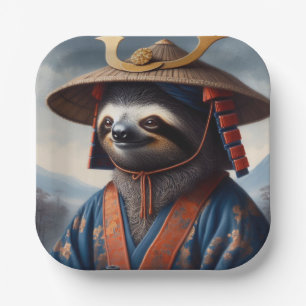 Sloth Samurai Paper Plates