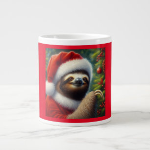 Sloth Santa Claus Giant Coffee Mug