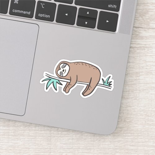 Sloth Says Chill Sticker