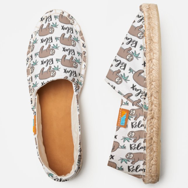 Sloth Says Relax Espadrilles (Side)
