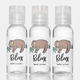 Sloth Says Relax Hand Sanitizer