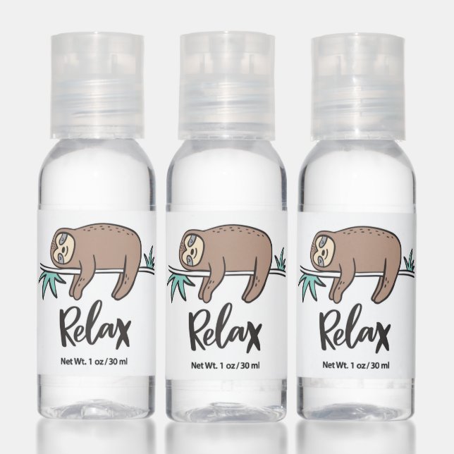 Sloth Says Relax Hand Sanitizer (Set)