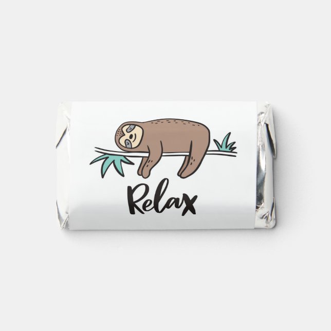 Sloth Says Relax Hershey's Miniatures (Front)