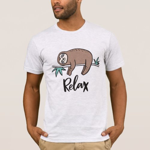 Sloth Says Relax T_Shirt