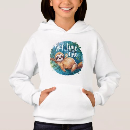 Sloth Serenity Nap Time Bliss Hoodie
