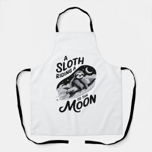 Sloth Shirt Animals Autumn Pumpkin Apron