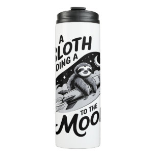 Sloth Shirt Safari Christmas Santa Thermal Tumbler