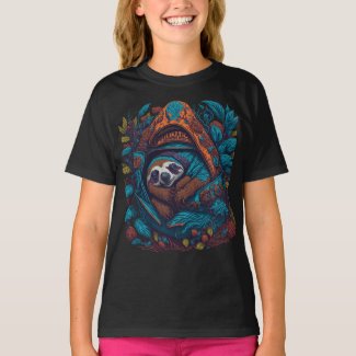 sloth sleeping cute animal hanging branch lazy rel