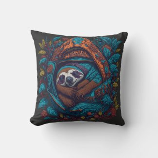 sloth sleeping cute animal hanging branch lazy rel