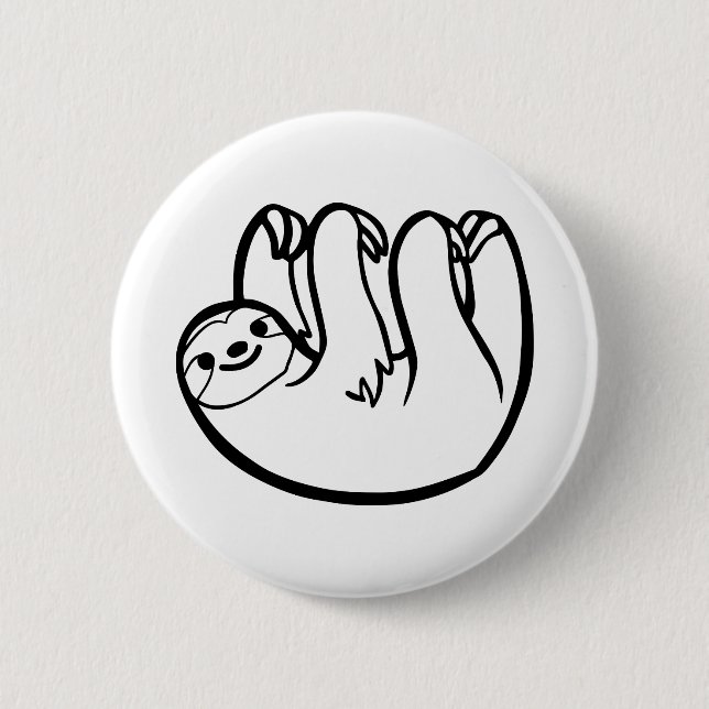 sloth - Sloth funny Button (Front)