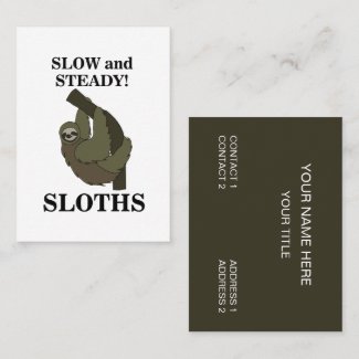 Sloth Sloths Slow And Steady Funny Sloth