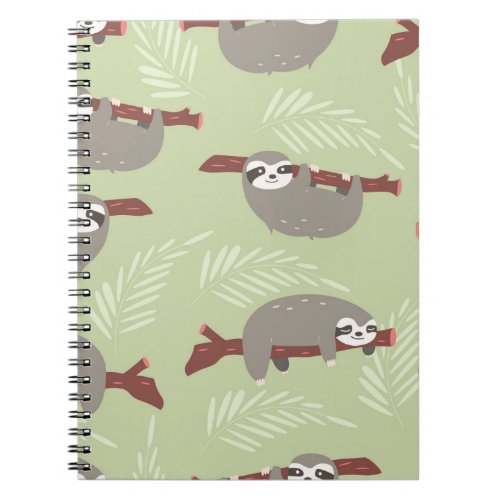 Sloth Spiral Notebook