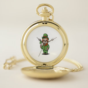 Sloth St Patrick's Day Irish Lucky Pocket Watch