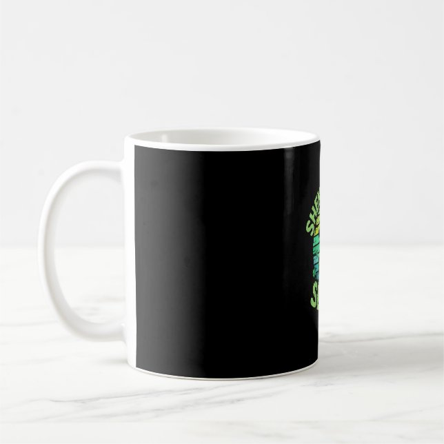 Sloth St Patricks Day Sloth Shenanigans Cute Anima Coffee Mug (Left)