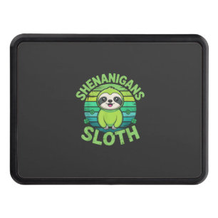 Sloth St Patricks Day Sloth Shenanigans Cute Anima Hitch Cover