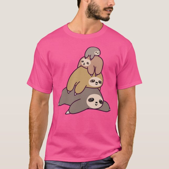Sloth Stack T-Shirt (Front)