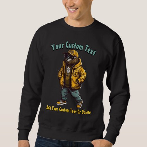 Sloth Stylish Animal Fashion Sweatshirt