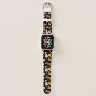 Sloth Sweet Treats Pattern Apple Watch Band