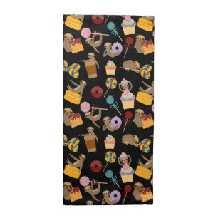 Sloth Sweet Treats Pattern Cloth Napkin
