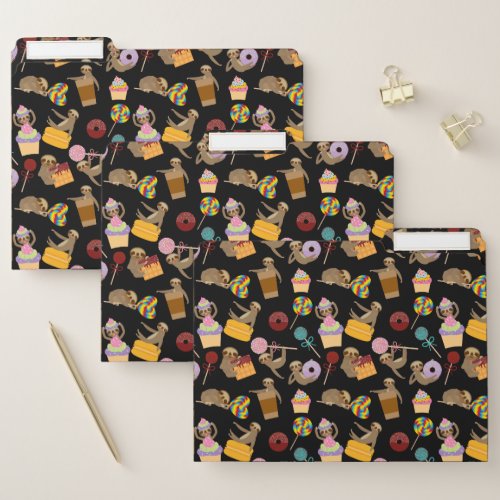 Sloth Sweet Treats Pattern File Folder