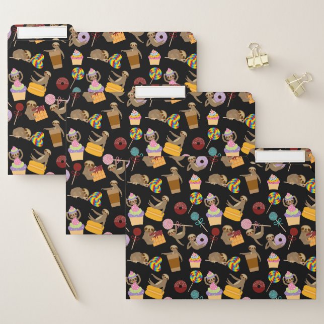 Sloth Sweet Treats Pattern File Folder (Set)