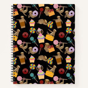 Sloth Sweet Treats Pattern Notebook