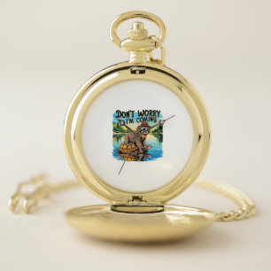 Sloth T-Shirt- Don't Worry I'm Coming Pocket Watch