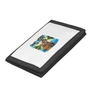 Sloth T-Shirt- Don't Worry I'm Coming Tri-fold Wallet
