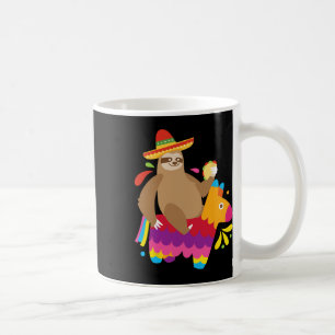 Sloth Taco Pinata Cute Mexican Fiesta Party Animal Coffee Mug