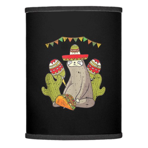 Sloth Taco Sombrero Mexican Fiesta Lamp Shade